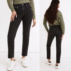 Madewell Black Straight Leg Jeans